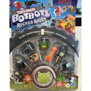 Hasbro Transformers BotBots Ruckus Rally Pet Mob Series 6 8-Pack Netflix Figures